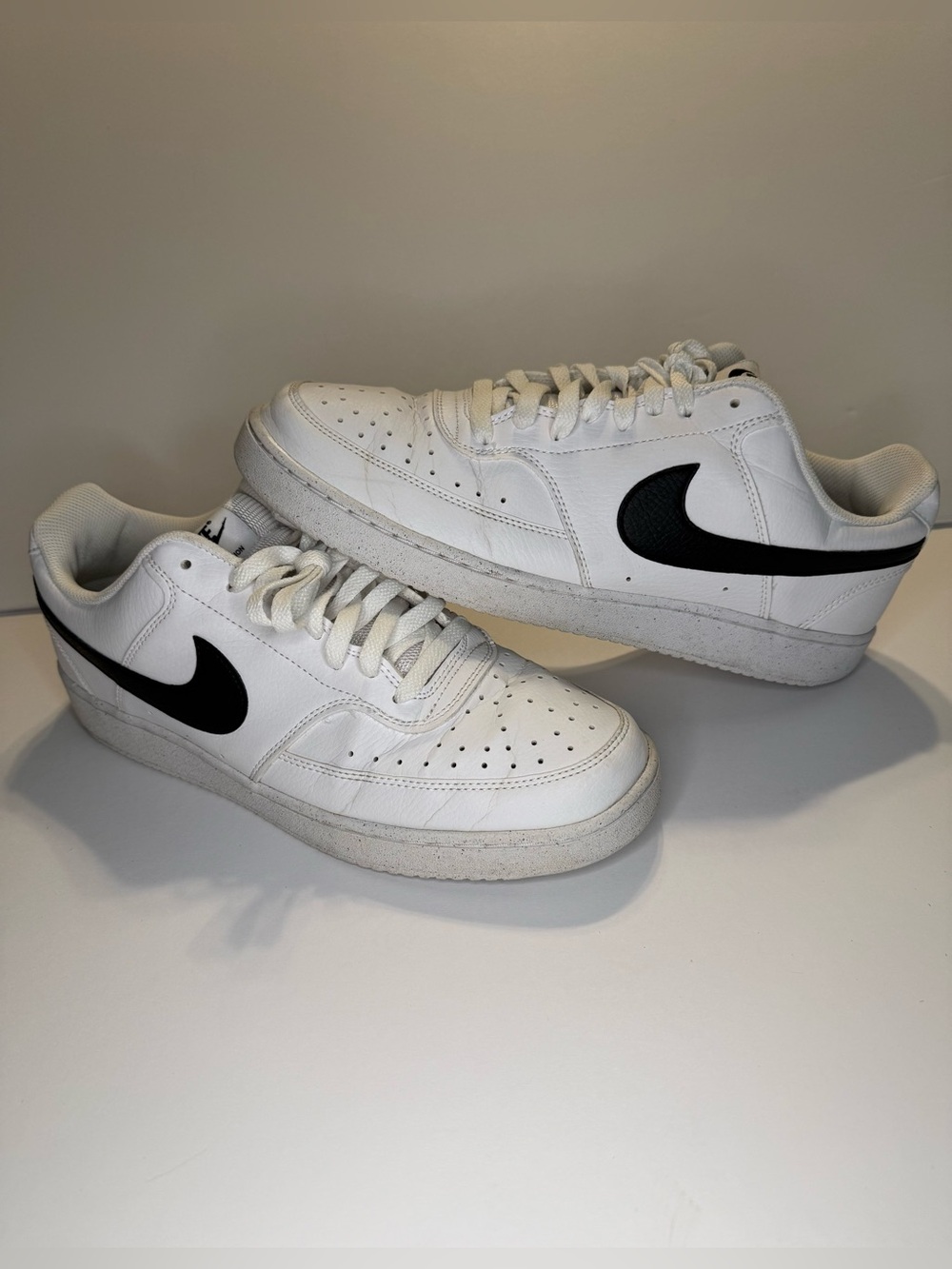 Nike Court Vision Low Next Nature Men’s Size 11 White Black DH2987-101 Sneakers
